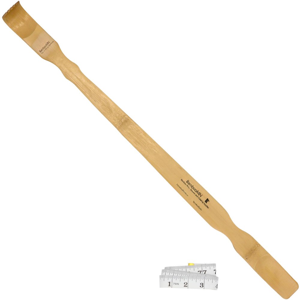 Bamboo Back Scratcher 10x Shoe Horn 25" & Tape Measure - 11 Total Units