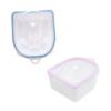 PVC Manicure Soak Bowl Double Layer with Cover, 2pcs view 1