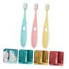 GOOHOCHY 3pcs Soft-bristled Toothbrush for Gentle Oral Care Random for Boy Girl Teeth Cleaning and Tongue Care for First Toothbrush Experience view 2