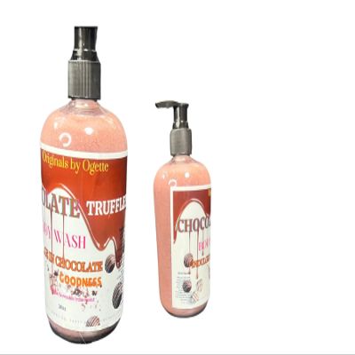 Body wash (16oz pack of 1, Chocolate truffle- vanilla lavender rose geranium rose gold scent)