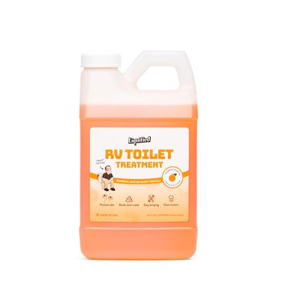 Liquified RV Toilet Treatment - Black Holding Tank Digester - Orange Scent - Matts RV Reviews (Orange, 64oz)