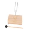 GOOHOCHY 1set Tuning Fork Wooden Resonator Mallet for Healing and Meditation Aluminum Alloy Sound Therapy Tool for Yoga Practice view 1