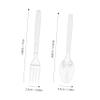Ipetboom Plastic Cutlery Set 10-Piece Disposable Tableware Forks and Spoons Heavy Duty Party Supply for Birthdays and Picnics Convenient and Multipurpose Utensils view 2