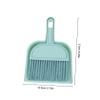 SOLUSTRE 1set Mini Broom and Dustpan Home and Car Cleaning Compact Dust Collection Tool for Hair and Debris for Desks and Tight Spaces view 2