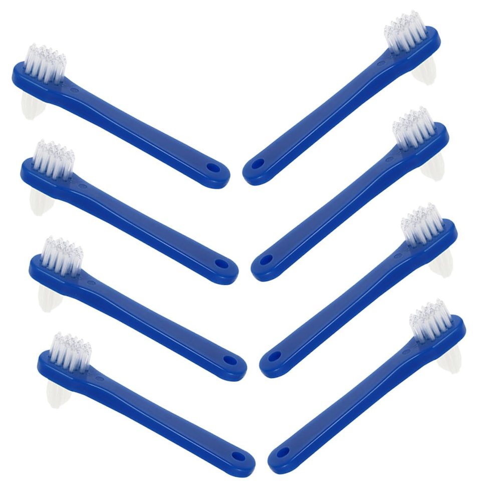 Didiseaon 8pcs Denture Toothbrush Fake Tooth Cleansing Brush Mini Retainer Cleaner Braces Oral Care