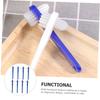 Didiseaon 8pcs Denture Toothbrush Fake Tooth Cleansing Brush Mini Retainer Cleaner Braces Oral Care view 3