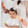 FOMIYES 2pcs Wooden Comb and Bathing Brush Gentle Hair Detangling and Scalp Stimulating Soft Bristles for Comfortable Bathing for Newborns and Toddlers view 3