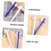GOOHOCHY 8pcs Double-Sided Denture Cleaning Brush for Portable Oral Care Small Ergonomic Design Braces Cleaner for Travel and Home Use view 4