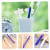 Baluue 8pcs Portable Denture Toothbrush for Adults Dual-head Design Ergonomic Handle Lightweight Oral Care Cleaning Tools for Full Partial Dentures view 2