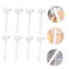 Ipetboom 8pcs Dental Brush Denture Cleaning Brush for False Teeth Multi-Functional for Teeth Cleaner Travel view 2