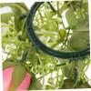 ABOOFAN Artificial Rose Candle Wreath Decorative Candle Ring for Wedding Home Party Table Decor view 2