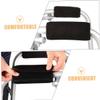 TOVINANNA Crutch Handle Grip Walker Handle Cushions Cane Grip for Wheelchair Mobility Scooter Accessories Black view 3