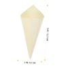GOOHOCHY 100pcs Wooden Charcuterie Cones Holder Popcorn Cones Catering Supplies for Parties Events view 2