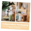 Ipetboom Milk Tea Straw 11mm Wide Individually Wrapped 19cm Length Disposable Paper Straws for Juice Smoothies Milkshakes view 3