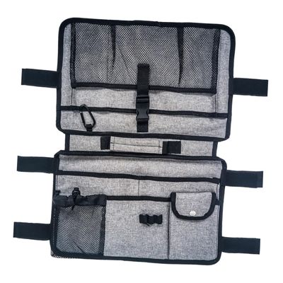 Walker Hanging Bag Multi Pocket Organizer Large Capacity Polyester Gray