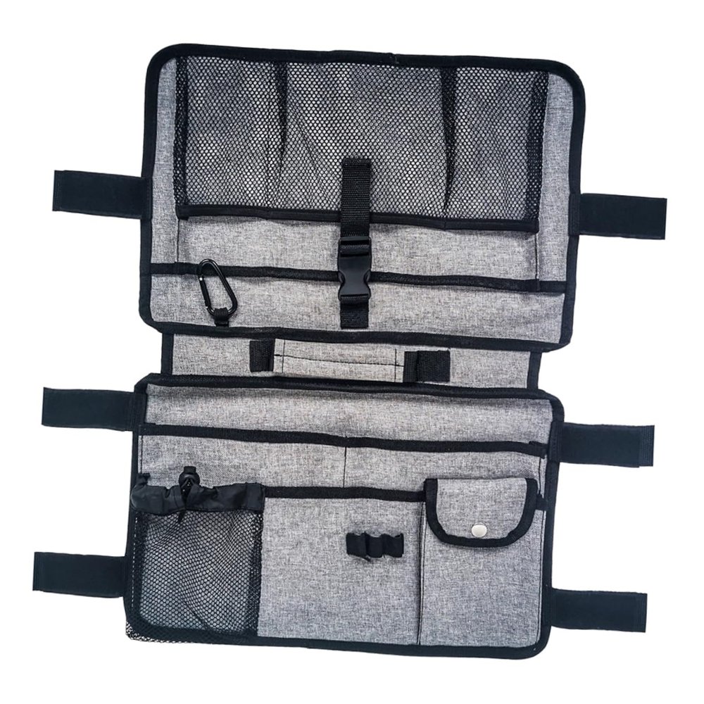 Walker Hanging Bag Multi Pocket Organizer Large Capacity Polyester Gray