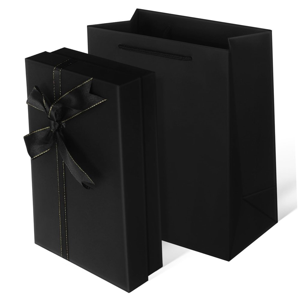 FELTECHELECTR Box for Presents Large Decorative Box with Bow 22.5x12.5x5cm Ideal for Celebrations
