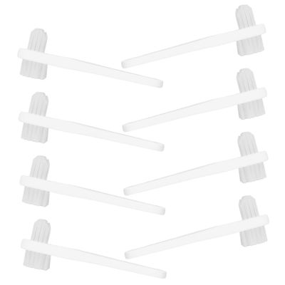 Didiseaon 8pcs Brush Compact Dual- Cleaning Tool for Home Oral Care Ergonomic Design for Partial and Full Dentures and Practical Travel Supplies
