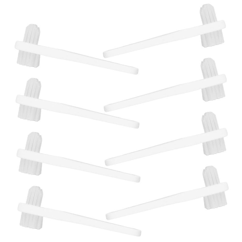Didiseaon 8pcs Brush Compact Dual- Cleaning Tool for Home Oral Care Ergonomic Design for Partial and Full Dentures and Practical Travel Supplies
