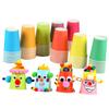 FOMIYES 100pcs Pink Cups Thicken Disposable Paper Cups Craft Diy for Boys and Girls Art view 3