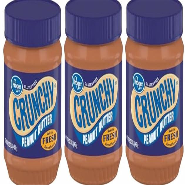 Crunchy Peanut Butter Gluten Free (Pack Of 3 Jars) 16 oz. Each