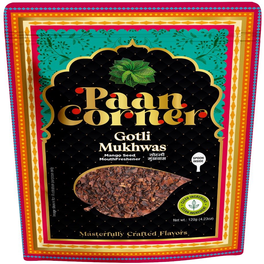 Paan Corner Gotli Mukhwas Mango Seed Mouth Freshener, 4.23 oz, Vegan