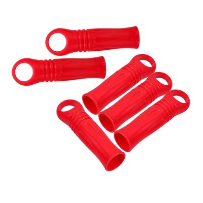BELLIFFY 6pcs Plastic Broom Handle Replacement Grip Mop Handle End Caps Broom Tube Tail Hanger Extension Pole Adapter for Enhanced Cleaning