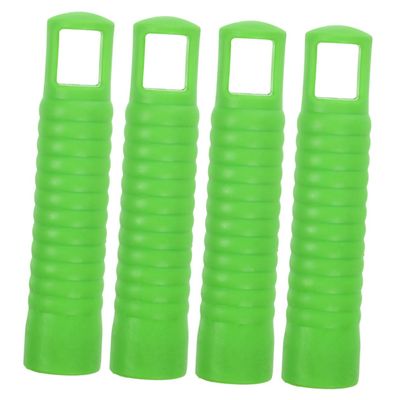 Baluue 4pcs Ergonomic Mop Handle End Sleeve Mop Adapter Cedar Attachments Dustpan Pole Handle Replacement