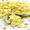 10mm Lemon Yellow Peppermint Polymer Clay Sprinkles, Large Fake Candy Slices for Crafts, Miniature Faux Mint for Fake Bake, Slime, Nail Art, Decoden (Container) view 1