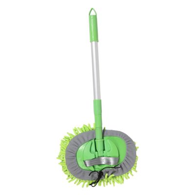 Hoement 1pc Retractable Mop Handle Easy Assembly Household Cleaning Tool for Indoor and Outdoor Use for Bathroom and Car Wash