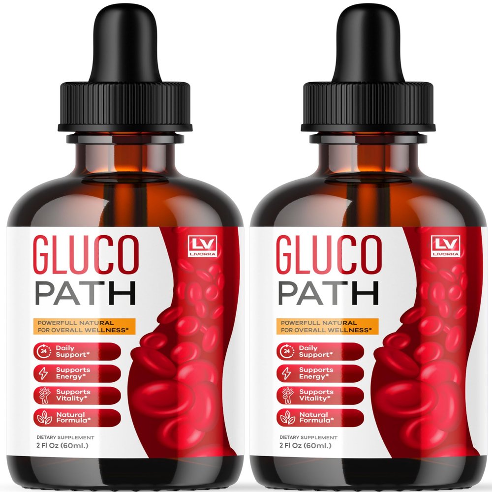 (2 Pack) Glucopath Drops, Official Glucopath Drops Premium Formula Support Supplement Liquid Drop, GlucoPath All Natural Health & Wellness Balance Advanced Formula Reviews, 2 Bottles for 2 Months