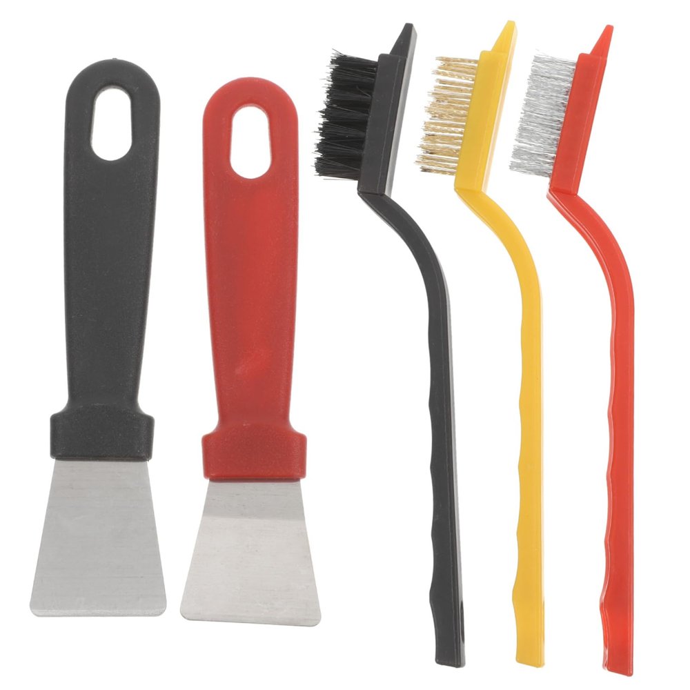 UTHCLO 1set Crevice Cleaning Brush Set Household Cleaning Tool for Window Grooves Kitchen and Bathroom Scrubber for Corners and Tight Spaces