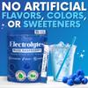 Zero Sugar - Blue Raspberry Electrolytes Powder - Refreshing Hydration - Caffeine Free Energy - All Natural Ingredients - Vegan, Keto and Paleo - Sugar Free Electrolyte Powder Drink Mix - 15 count view 2