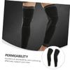 KOMBIUDA 2pcs Non-skid Knee Brace Pads Lightweight Breathable Support for Sports Daily Activities Ergonomic Design for Comfort Black view 2