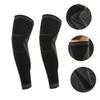 KOMBIUDA 2pcs Non-skid Knee Brace Pads Lightweight Breathable Support for Sports Daily Activities Ergonomic Design for Comfort Black view 3
