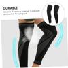 KOMBIUDA 2pcs Non-skid Knee Brace Pads Lightweight Breathable Support for Sports Daily Activities Ergonomic Design for Comfort Black view 4