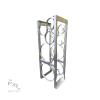 F&L Heavy-Duty Tank Holder Universal Cylinder Rack for Freon, Oxygen, Nitrogen & CO2 Secure Tank Holder Bracket for Industrial, Medical & HVAC Use Rust-Resistant Aluminum (2 x 30 Lbs Oxy, Acty) view 2