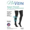NuVein Sheer Compression Stockings for Women, 15-20 mmHg Support, Medium Denier, Thigh High, Closed Toe, Beige, Small view 2