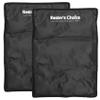 2 Pack Large Ice Packs for Injuries | 11" x 14.5" | Hot & Cold Pack | Reusable Gel Pack, Durable Construction, & Flexible When Frozen (Black, 11x14.5 Inch (Pack of 2)) view 1