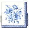 100 Blue Floral Lunch Napkins Disposable Chinoiserie Flower Luncheon Paper Napkin for Spring Wedding Birthday Bridal & Baby Shower Party Supplies view 1