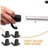 WOONEKY 4pcs Nonstick Walker Ski Glides Durable Anti-Skid Sliders for Walkers Lightweight and Easy to Install Practical Foot Pads for Enhanced Walking Safety view 4