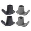TOGEVAL 4pcs Walker Glide Skis Slip Mats for Adult Walker Folding Floor Protectors view 1