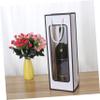 Mikinona 12pcs Wine Handbag Kraft Paper Bag Single Bottle Wine Carrier Christmas Bag Tote view 3