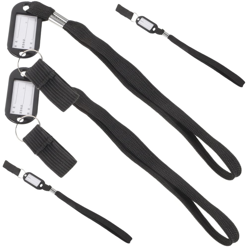 FOYTOKI 4pcs Ergonomic Walking Canes Wrist Strap Cane Lanyard Id Badge Holder Phone Lanyard for Seniors