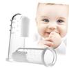 BCOATH 2pcs Finger Toothbrush Soft Oral for Boy Girl Safe Teething Brush for Cleaning and Gum Care for Newborns and Toddlers view 1