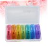 Ipetboom 21 Compartment Weekly Pill Organizer Medicine Dispenser Case for Travel Portable Storage Small Size Pillbox Holder (Rainbow) view 2
