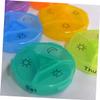 Ipetboom 21 Compartment Weekly Pill Organizer Medicine Dispenser Case for Travel Portable Storage Small Size Pillbox Holder (Rainbow) view 4