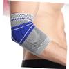 UTHCLO Compression Sleeve Elbow Brace for Sports Breathable Arm Guard for Men Women for Basketball Weightlifting Rehabilitation Grey view 3