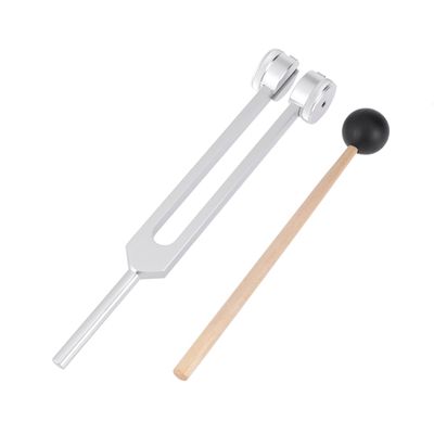 ibasenice Tuning Fork and Hammer Set Aluminum Tuning Forks Medical-grade Nerve Examination Set Lightweight Portable