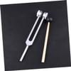 ibasenice Tuning Fork and Hammer Set Aluminum Tuning Forks Medical-grade Nerve Examination Set Lightweight Portable view 4